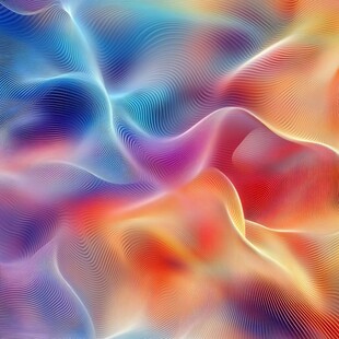 梦幻多彩流体波纹背景图