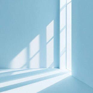 简约蓝调空间光影景象
