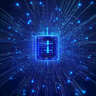 科技芯片绽放璀璨光芒