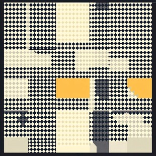 几何拼接抽象图案背景图