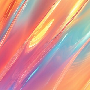 炫彩流动渐变金属质感背景