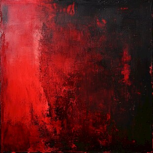 深红黑调抽象艺术画作