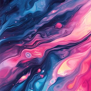 梦幻流体艺术色彩纹理图