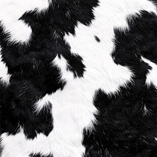 黑白奶牛纹毛绒纹理图案