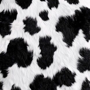 黑白奶牛花纹毛绒纹理
