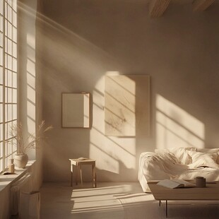 阳光洒落的温馨简约居室