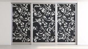 黑白花纹推拉门设计