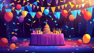 欢乐派对场景布置