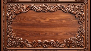 雕花实木框 尽显工艺之美