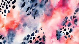 水彩豹纹图案背景纹理