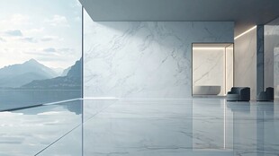 现代极简风宽敞室内空间