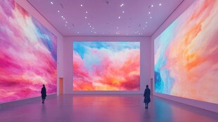 梦幻艺术空间 观者沉浸其中