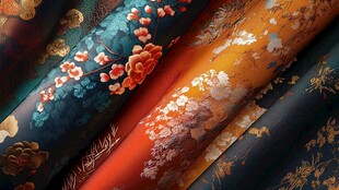 中式古风精美传统花纹布料