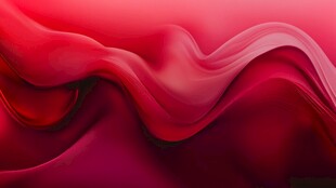 红色动感丝绸抽象背景图