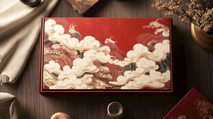 中式古风彩绘精美收纳盒