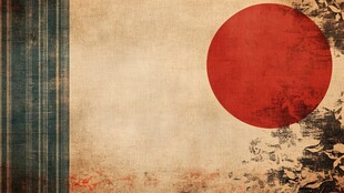 复古风格日本国旗背景图