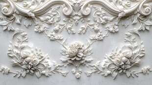 欧式浮雕花纹墙面装饰