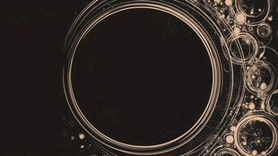 黑金环形装饰图案背景