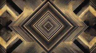 金色几何对称图案纹理