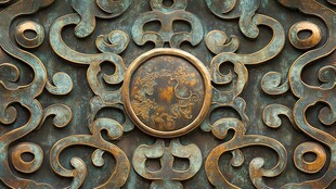 古铜雕花饰 尽显古典韵味