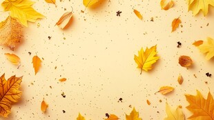 金秋落叶背景图