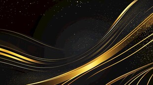 黑金流光曲线背景图