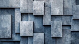 灰色方块立体墙面纹理