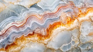 绚丽多彩的玛瑙纹理特写