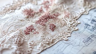 精致蕾丝花边细节展示