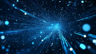 蓝色宇宙星光动感背景图