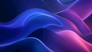 梦幻渐变波浪背景图