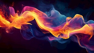 梦幻炫彩流动烟雾效果