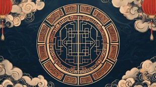 中式传统图案背景装饰图