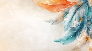 梦幻羽毛背景图