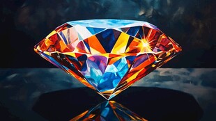 璀璨绚丽的梦幻彩色钻石