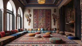 摩洛哥风情的舒适室内空间