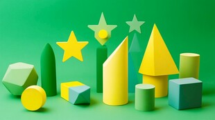 多彩几何造型展示