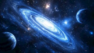 梦幻璀璨的浩瀚星系图景