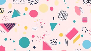 多彩几何图案背景设计