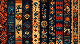民族风几何图案装饰纹样