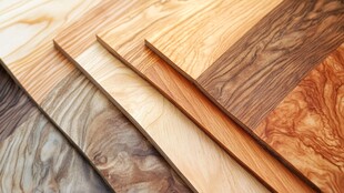 多样实木板材展示