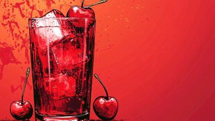 樱桃冰饮 活力红色诱惑