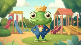 青蛙王子现身欢乐游乐园