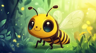 可爱小蜜蜂的森林奇遇