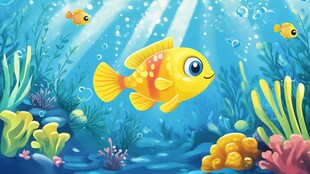 可爱小鱼的海底梦幻世界