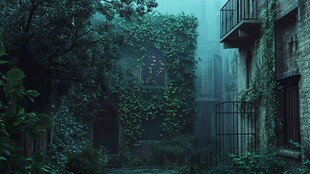 幽谧绿植环绕的神秘旧宅