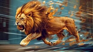 奔跑的雄狮 动感力量之美