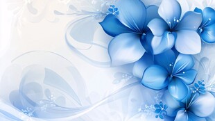 梦幻蓝花背景图