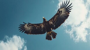 翱翔蓝天的雄鹰