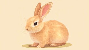 可爱萌兔插画